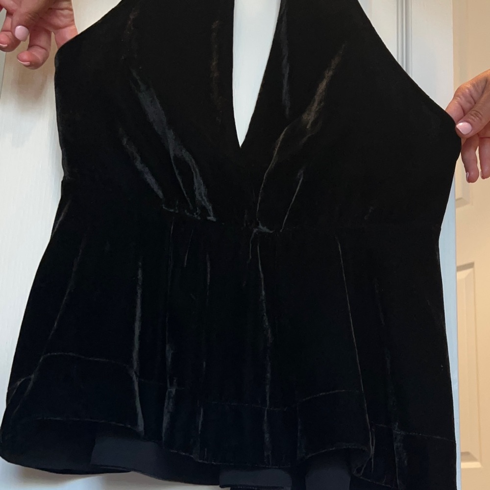 Express Peplum Halter Top